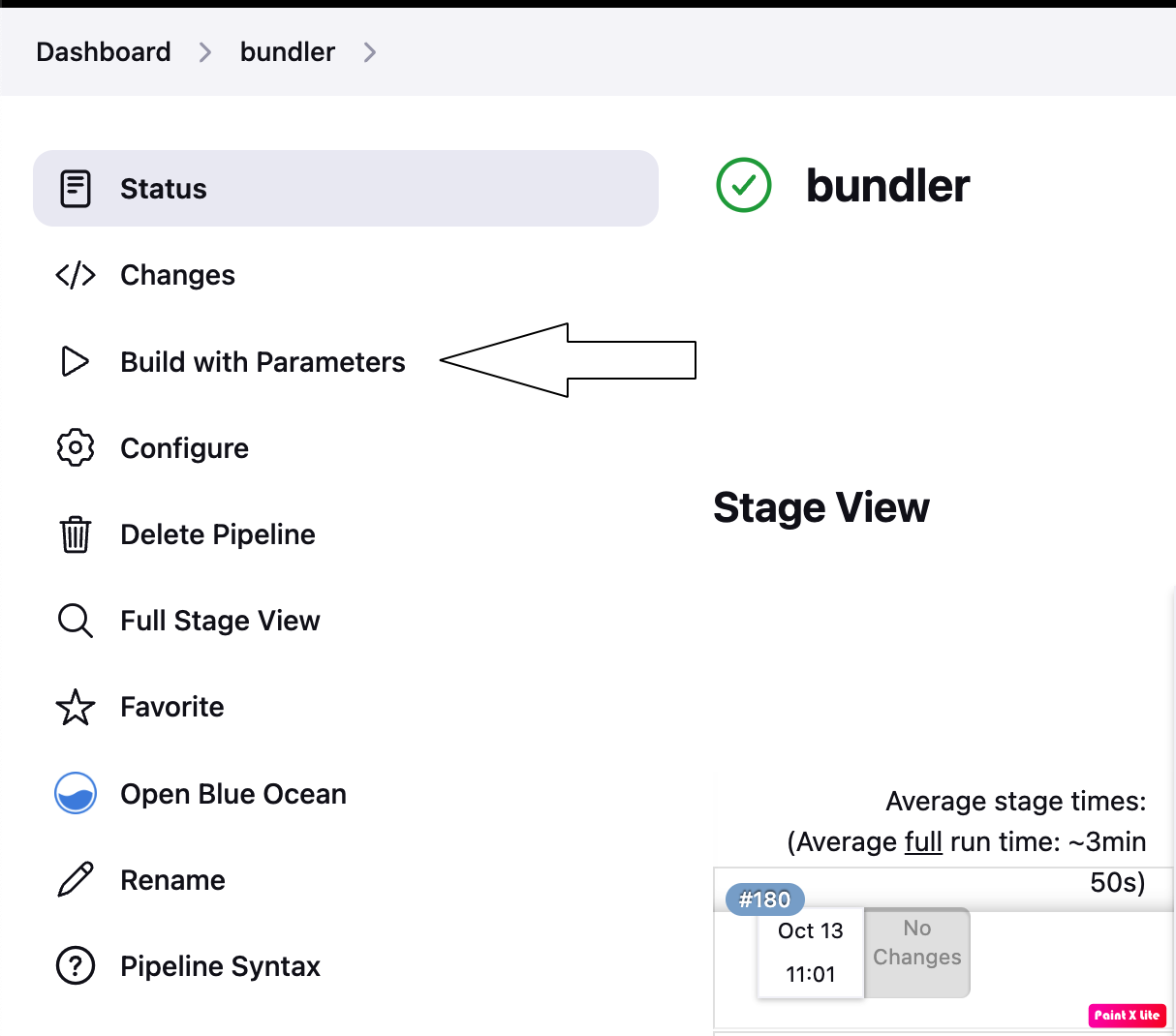 Bundler build with parameters